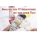 100 Pieces One+Step Urine Health Test - 11 Indicators Function Control & Reference Color Card - DUS-11 for Accurate Health Monitoring - Buy Online on GoSupps.com