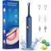 BlueFire Teeth Cleaning Kit for Daily Cleaning Waterproof Teeth Cleaning Tools with 6 Brush Heads 4 Speed Modes and LED Lights Teeth Cleaning Brush for People/Pets(Blue)