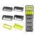 YINKE Guide Comb Guards with Storage Cases for Philips OneBlade & One Blade Pro Qp2520 Qp2530 Qp2620 Qp2630 Qp6510 Qp6520 Trimmer 1 2 3 5mm Stubble Combs Skin and Body Comb with Case