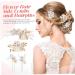 Beatifufu 1 Set Comb Set Bridal Hair Side Comb Combs for Holding Hair Back Handmade Hairpin Hair Decorations Bride Side Combs Flower Hair Accessories Floral Slide Hair Clips White Pearl - Buy Online on GoSupps.com