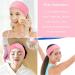 Whaline 4 PCS Pink Spa Headband Set for Sport, Yoga, Shower - Stretch Terry Cloth Hair Band - Buy Online on GoSupps.com