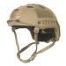 LOOGU Fast PJ Base Jump Military Helmet with 12-in-1 Headwear Tan