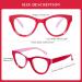 Fashion Oversized Cat Eye Blue Light Blocking Reading Glasses for Women - Red 2.75 - Buy Online on GoSupps.com