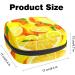 Stylish Portable Storage Bags for Women's Bandages & Menstrual Products | Yellow Lemon & Orange Design - Buy Online on GoSupps.com