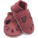 Dotty Fish Soft Leather Baby Shoes | Classic T-Bar Style for Girls | Non-Slip Suede Soles | 0-6 Months to 2-3 Years | Red - Buy Online on GoSupps.com