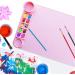 Kids Non-Stick Silicone Craft Mat for Resin Casting and Painting - Pink - Buy Online on GoSupps.com
