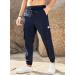 Elegancity Men's Cargo Trousers Regular Fit Drawstring Sweatpants with Pockets - Size 34, A-blue - Buy Online on GoSupps.com