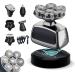 Qhecomce Head Shavers for Men 6-in-1 Elctric Razor for Bald Men 7D Wet/Dry Cordless Men's Electric Shaver Waterproof Grooming Kit - Wireless and Type-C Charging (Black&Silver) - Buy Online on GoSupps.com