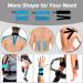 Pro Kinesiology Tape Precut Bulk - 115Ft Athletic Tape for Muscle Pain Relief - 140 Strips - Black - Buy Online on GoSupps.com
