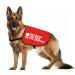 Nervous Dog Jacket Vest Service Dog Working Dog No Touch No Talk No Eye Contact Slogan Warning Vest (EYE CONTACT M)