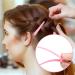 Pink Hair Loop Tool Set with French Braid Tool, Rat Tail Comb, and Hair Clip - 4 Pack | Hair Styling Accessories for Ponytails and Braids - Buy Online on GoSupps.com
