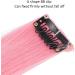 Colorful Lop Ears Wig Colorful Straight Hair Extensions Girls Daily Prom Hairpin (Light Pink) - Buy Online on GoSupps.com