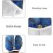 Blue & Gold Marble Hair Towel 2 Pack - Super Absorbent Quick Dry Hair Turbans for Women & Girls - Buy Online on GoSupps.com