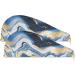 Marble Blue Gold White Abstract Hair Towel 2 Pack | Super Absorbent Quick Dry Hair Turbans for Women & Girls - Buy Online on GoSupps.com