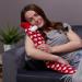iMedic 2L Extra Long Hot Water Bottle with Super Soft Fleece Cover - Large UK Hot Water Bottle with Knitted Hearts Design - Buy Online on GoSupps.com