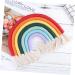 ABOOFAN 1pc Rainbow Rope Pendants Rainbow Tapestry Wall Hangings Office Decore Bohemia Cotton Rope Color 1 28X27CM - Buy Online on GoSupps.com