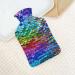 Sequin Hot Water Bottle with Plush Cover | Hand Warmer for Adults & Children | 26.5x15.3cm - International Shipping - Buy Online on GoSupps.com