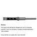 Square Hole Mortise Chisel Drill Bit Tools  HSS Woodworking Hole Saw Mortising Chisel Drill Bit Set Twist Drill  Different Sizes 1/4 5/16 3/8 1/2 9/16 5/8(6pcs) - Buy Online on GoSupps.com