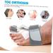 Healvian 4 Pcs Valgus Thumb Splint & Protector Set - Silicone Holder, Separator, Bunion Pads - Orthosis Foot Divider - Grey (2pcs 14x9cm) - Buy Online on GoSupps.com