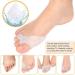 Hallux Valgus Toe Spreader - Silicone 3-Toe Gel Corrector Soft Elastic Non-Slip Universal Size (1 Pair) - Effective Relief for All Toes - Buy Online on GoSupps.com