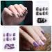 Kalolary 144PCs False Nails Set - Full Finger Acrylic Artificial Nails with Glue Stickers for Women & Girls | Nail Art DIY Decoration - Buy Online on GoSupps.com