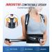 FILLOVE 4X Support Back Brace - Adjustable Posture Corrector for Men & Women | Magnetic Therapy for Back Pain Relief | Scoliosis & Hunchback Support - Black Large/X-Large - Buy Online on GoSupps.com