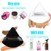 8 Pieces Powder Puff Set - Soft Velour Makeup Puffs for Contouring & Touch-Ups - Wet & Dry Cosmetic Tools in Black & White - Buy Online on GoSupps.com