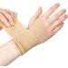 Actesso Elastic Wrist Support with Strap - Ideal for Sprains, Injuries, and Sports - No Metal Bar - Flexible Support | Left or Right - XL Beige - Buy Online on GoSupps.com