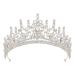 SWEETV Silver Tiara Queen Crown for Women  Wedding Tiaras and Crowns  Metal Princess Tiara for Bride  Crystal Birthday Quinceanera Pageant Prom Headpieces