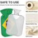 Zzxx Brazil Flag Hot Water Bottle 1L - Fleece Cover for Pain Relief Warmth & Cold Therapy - Buy Online on GoSupps.com