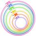 Similane 6 Pieces Embroidery Hoops  Plastic Circle Cross Stitch Hoop Ring 3.4 inch to 10.2 inch (Multicolor) for Embroidery and Cross Stitch