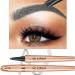 Eyebrow Pen Gray Eyebrow Microblading Pencil Eyebrow 4 point Lift & Snatch Brow Pen Mothers Day Gifts Eyebrow Tattoos Pen Waterproof Natural Looking Long Lasting Eye Makeup Brow Pencil (Gray)