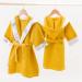 Pepi 100% Cotton Unisex Children's Bathrobe - Made in Poland - Soft Hooded Bathrobe for Boys & Girls - Size M in Indian Summer Honey - Buy Online on GoSupps.com