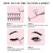 Fadlash Cluster Eyelashes - 10 Roots 0.10mm C Curl 8-15mm Mixed Length 120PCs for DIY Self-Application | Perfect for Natural Look - Buy Online on GoSupps.com