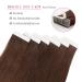 Sixstarhair Tape Extensions | Real Hair 20pcs 50g 14 Inch Medium Brown #3 | Premium Tape In Extensions - Buy Online on GoSupps.com