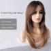 Sylhair 22 Long Brown Layered Synthetic Wig for Women | Ombre Brown-Dark Root Wigs - Buy Online on GoSupps.com