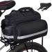 Taeku luggage rack bag multi -tunction bicycle bag 27l waterproof bicycle side pocket large saddlebag tearbing tear -resistant bike pocket with rain cover (black)