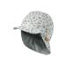 Sterntaler turning cap rainbow - unisex baby hat with UV 50+ and pressure pattern - baby hat baby with tie tape - turning cap baby protects the head 43 stone green