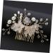 FRCOLOR Wedding Hair Comb Crystal Hair Comb Bridal Hair Comb Twist Beads Wedding Bride Bride Comb - Buy Online on GoSupps.com