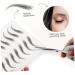 Didiseaon 6 Sheets Bionic Eyebrow Patch Stick on Eyebrows False Eyebrows Waterproof Eyebrow Paper Black - Buy Online on GoSupps.com