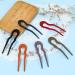 6Pcs Matte Plastic U Shaped Hair Fork French Hair Pins - Perfect Valentine's Day & Christmas Gift for Women - Buy Online on GoSupps.com