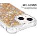 Buy Tivenfezk Nadoli Glitter Drive Sand Shell for iPhone 15 Plus - Transparent TPU Shockproof Case with Liquid Quicksand | Gold Protective Cover - Buy Online on GoSupps.com