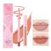 2Pcs Pink Lip Liner Pencil and Lipstick Set  Velvety Matte Creamy Lip Liner Lip Crayon Smudge proof & Waterproof Lip Liner  High Pigmented Smooth Longwear Lip Liner Nude Lip Stick Set Kit Makeup for Women Girls  Slim Lip...