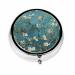 IBILIU Medicine Pill Case Van Gogh Artisoo Oil Painting Almond Blossoms Portable Pill Box for Pocket Metal Medicine Vitamin Organizer 3 Compartment Sort-0006 2 x 2 Inch