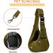 Buy All-Sopets Dog Carrier Bag - Breathable Convenient & Safe for Small Dogs & Cats | Adjustable Straps & Linen Hooks - Stylish Green Pet Carrier - Buy Online on GoSupps.com