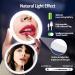Compact LED Lighted Travel Makeup Mirror - Rechargeable & Dimmable - Double Sided Handheld Mirror for Travel and Handbag - 3.5 Inch - White - Buy Online on GoSupps.com