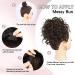 Dark Chocolate Brown Messy Bun Hairpiece | Elastic Drawstring Loose Wave Curly Ponytail Extension | Synthetic Hair Bun for Women Daily Use - Buy Online on GoSupps.com