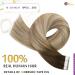 Shop Moresoo Real Hair Extensions - Tape In Ombre Blonde & Dark Brown 40cm 25g - Invisible Extensions - Buy Online on GoSupps.com