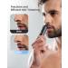 Rechargeable Ear and Nose Hair Trimmer for Men & Women | Professional Eyebrow Trimmer with Digital Display 9000 RPM Motor & Dual-Edge Blades - Efficient Grooming in Grey - Buy Online on GoSupps.com