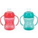 Nuby 2-Pack Two-Handle No-Spill Super Spout Grip N' Sip Cup 8 Ounce Colors May Vary - Buy Online on GoSupps.com